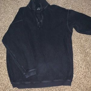 Distressed aerie quarter zip